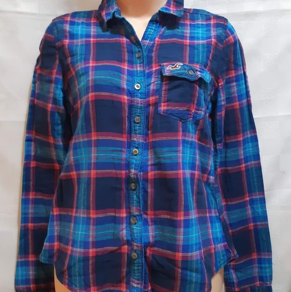 HOLLISTER PRETTY PLAID SHIRT - Picture 6 of 7